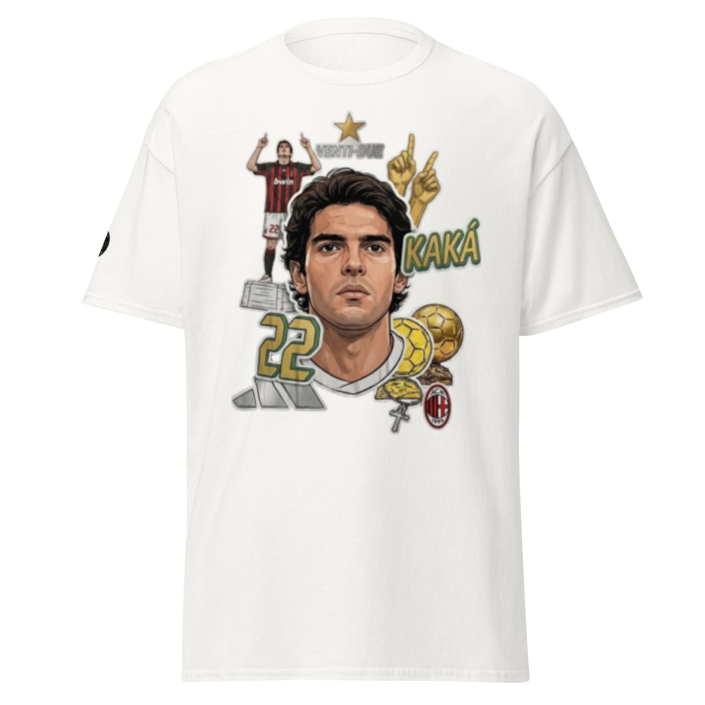 Graphic Tee "Kaká Rossonero Collage Style" - OffsideGraphic Tee "Kaká Rossonero Collage Style"T-SHIRT Offside OffsideWhite