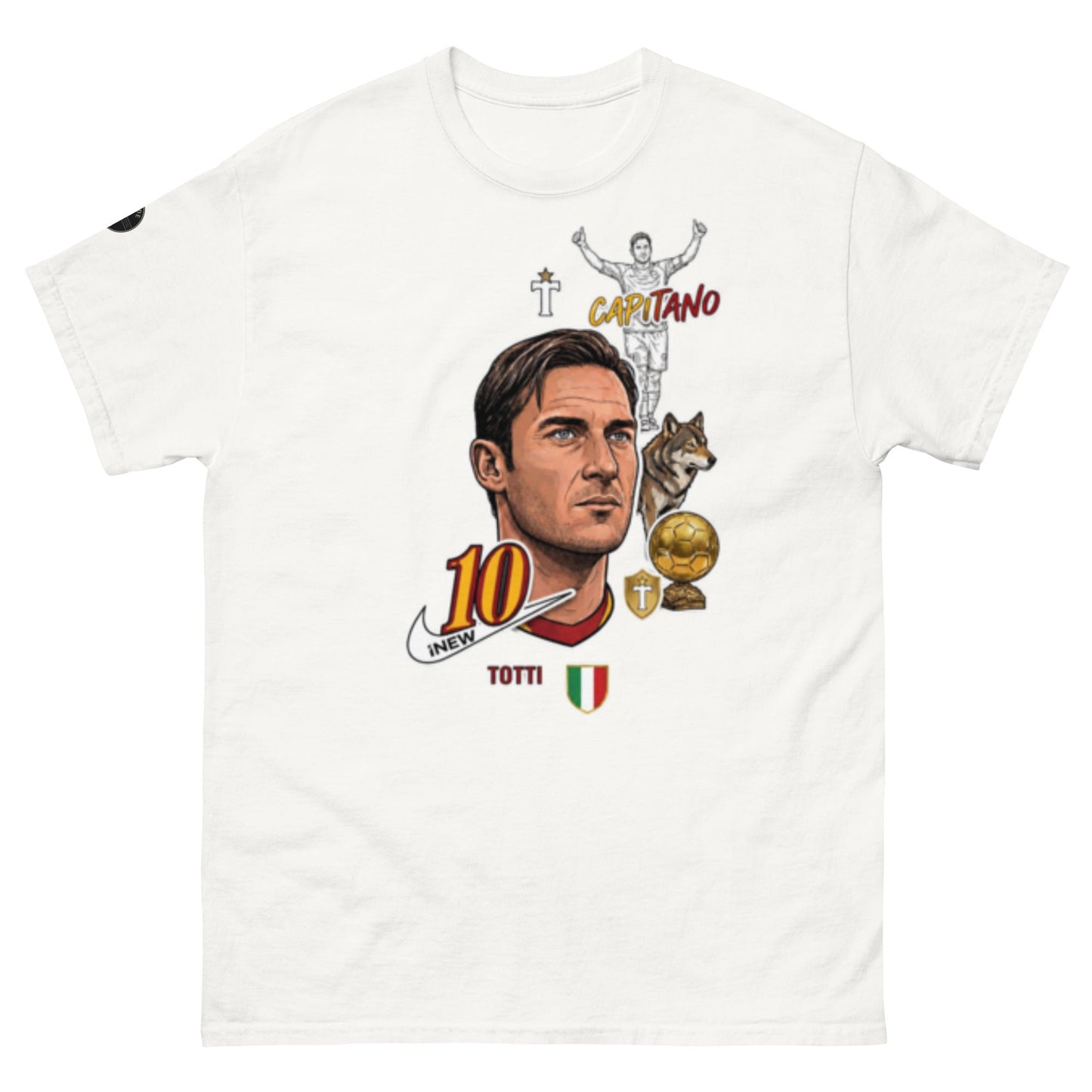 Il Capitano: Francesco Totti Roma Retro Collage T-Shirt - OffsideIl Capitano: Francesco Totti Roma Retro Collage T-ShirtT-SHIRT Offside OffsideWhite