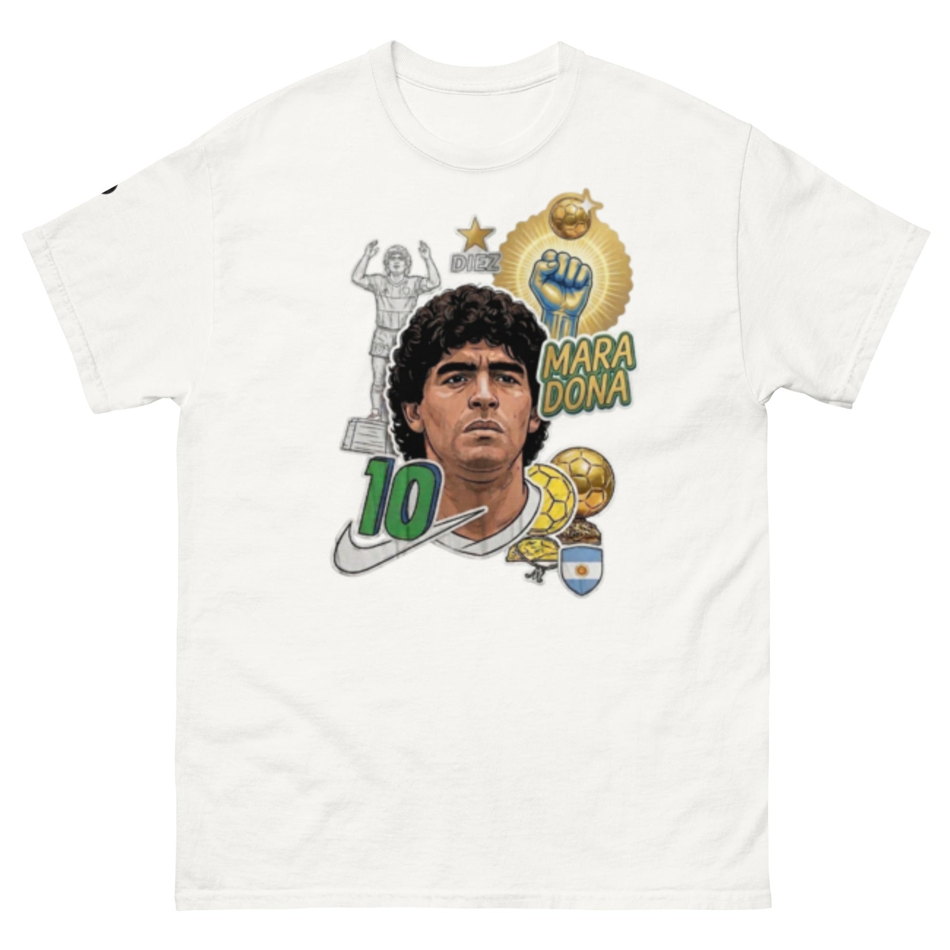 Božija ruka: El Pibe" – Dijego Maradona Kolaž - OffsideBožija ruka: El Pibe" – Dijego Maradona KolažT-SHIRT Offside OffsideWhite