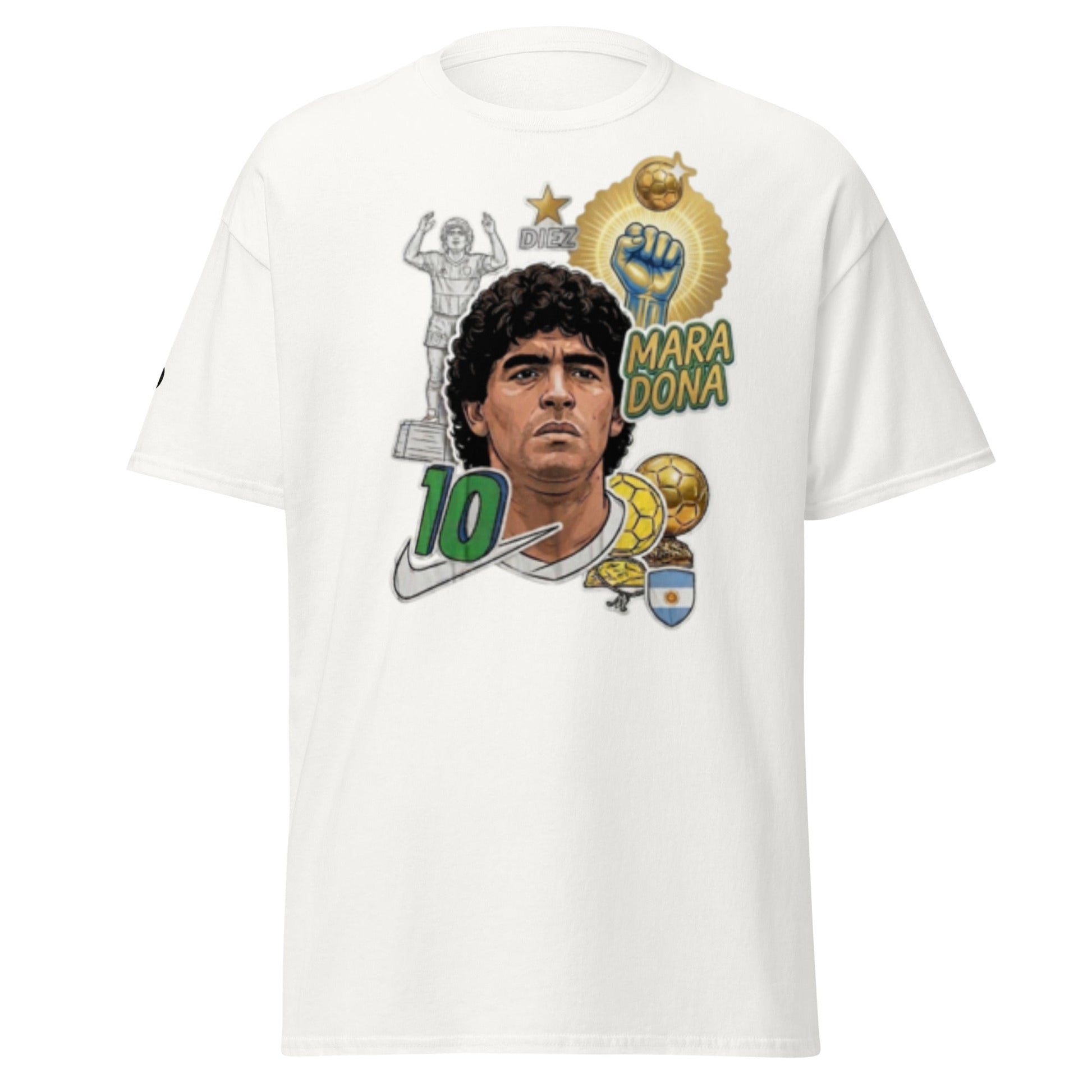Božija ruka: El Pibe" – Dijego Maradona Kolaž - OffsideBožija ruka: El Pibe" – Dijego Maradona KolažT-SHIRT Offside OffsideWhite