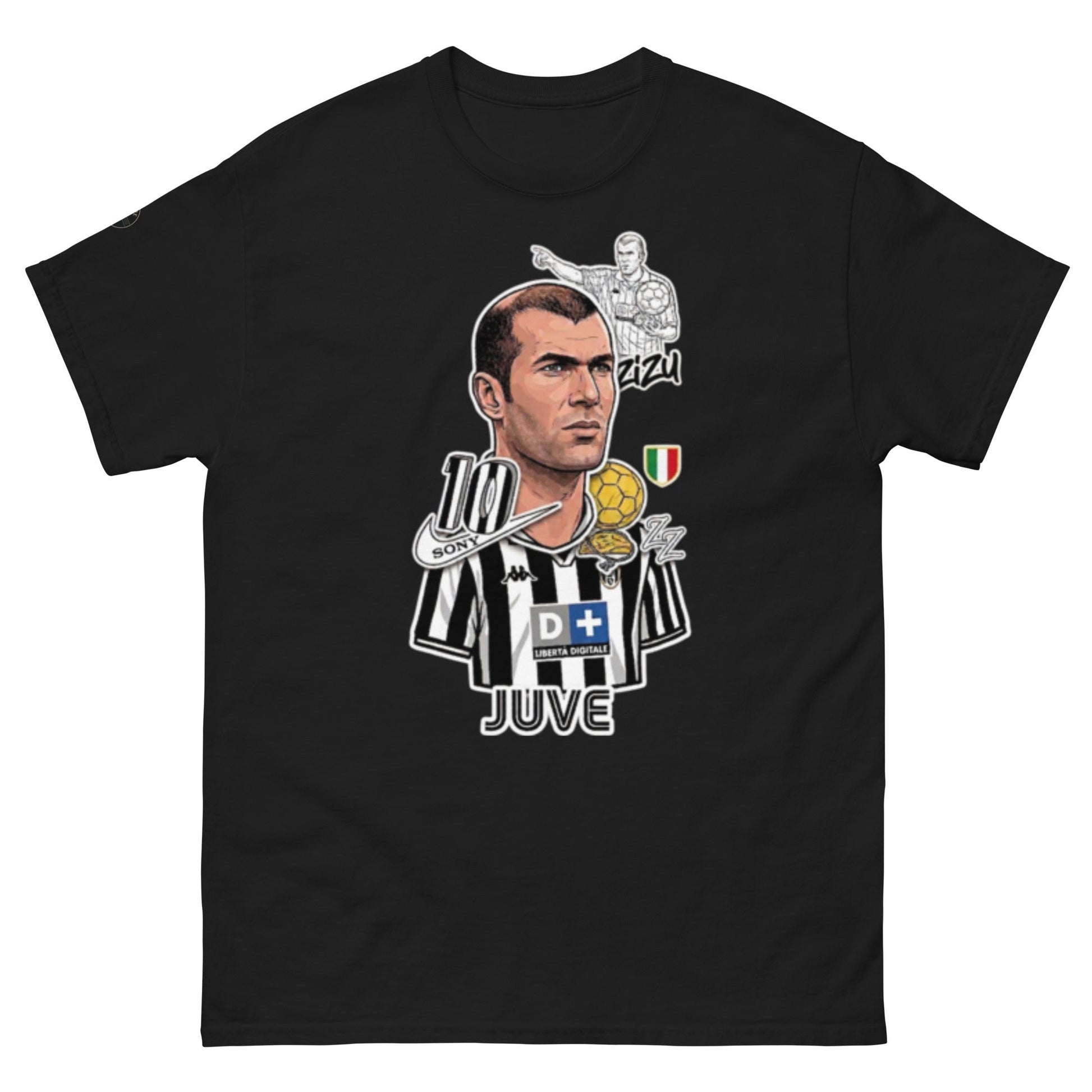 Rethink '98: Zidan Juventus Retro Sticker T-Shirt - OffsideRethink '98: Zidan Juventus Retro Sticker T-ShirtT-SHIRT Offside OffsideBlack