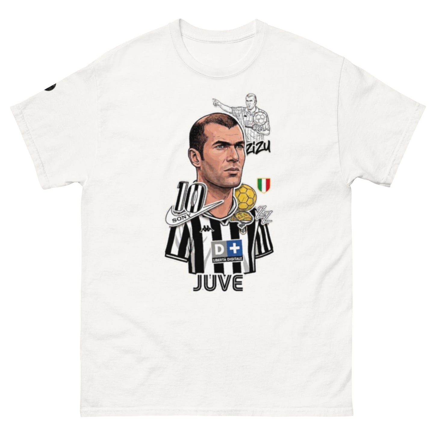 Rethink '98: Zidan Juventus Retro Sticker T-Shirt - OffsideRethink '98: Zidan Juventus Retro Sticker T-ShirtT-SHIRT Offside OffsideWhite